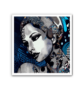 Vibrant wrapped canvas with illustration ideas for modern decor